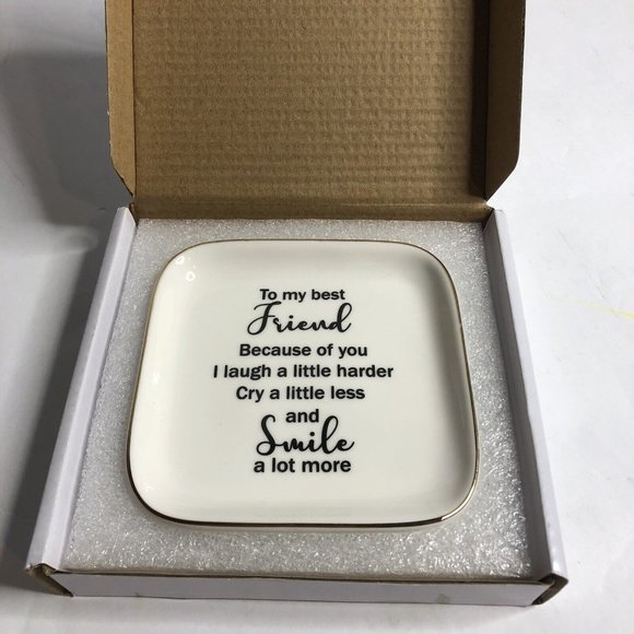 Best Friend Ceramic‎ Ring Trinket Dish - Picture 2 of 6